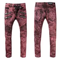 balmain jeans slim nouveaux styles rouge